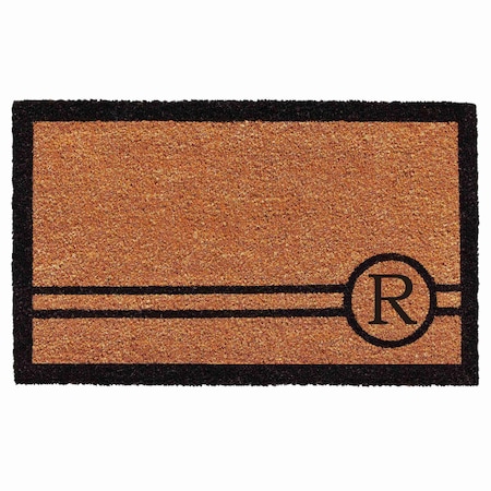 Calloway Mills Monogram Door Mat, Black, Natural, 24 in W x 36 in L 153072436R